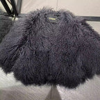 The Ravanne — Obsidian Mongolian Shearling Coat