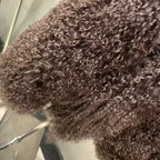 The Noirelle — Deep Espresso Mongolian Shearling Coat