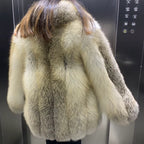 La Dorelle — Champagne Fox Mid Coat