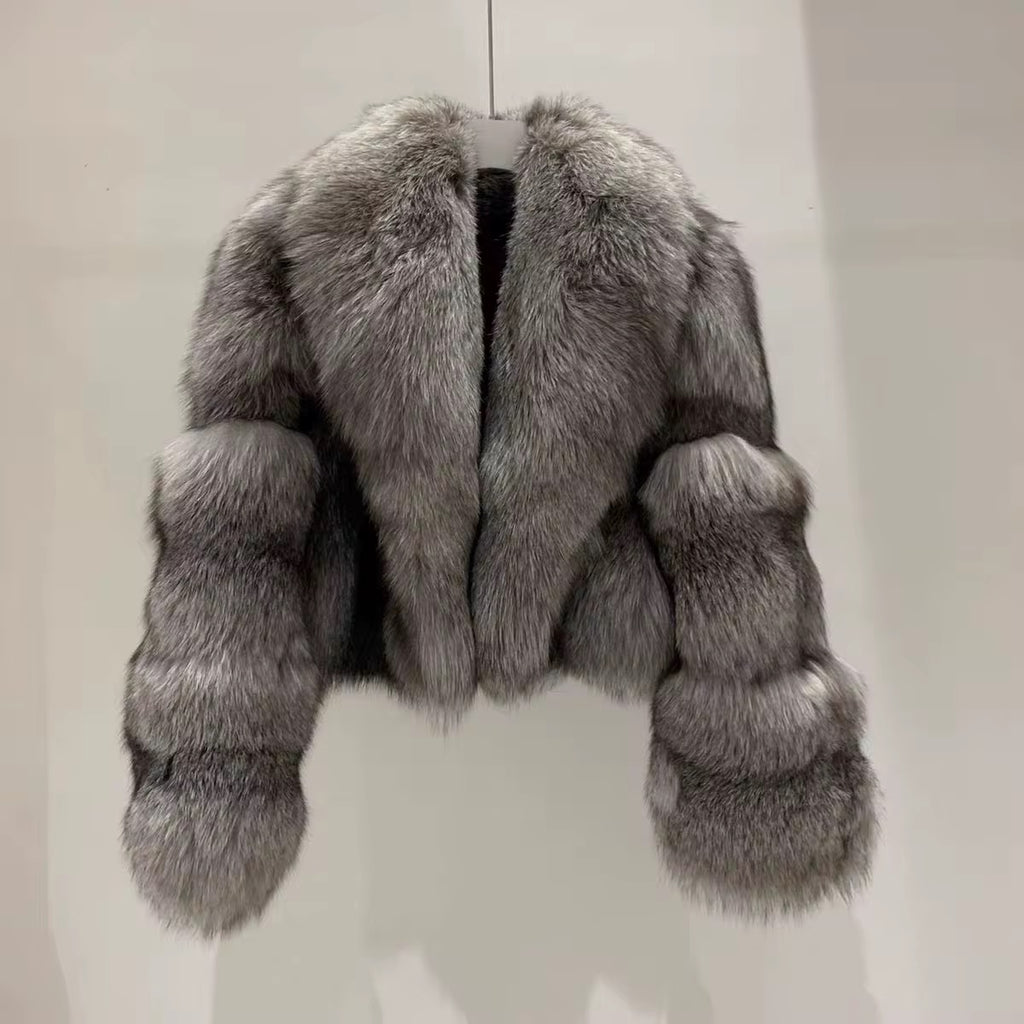 Il Notturno — Silver Fox Cropped Evening Jacket