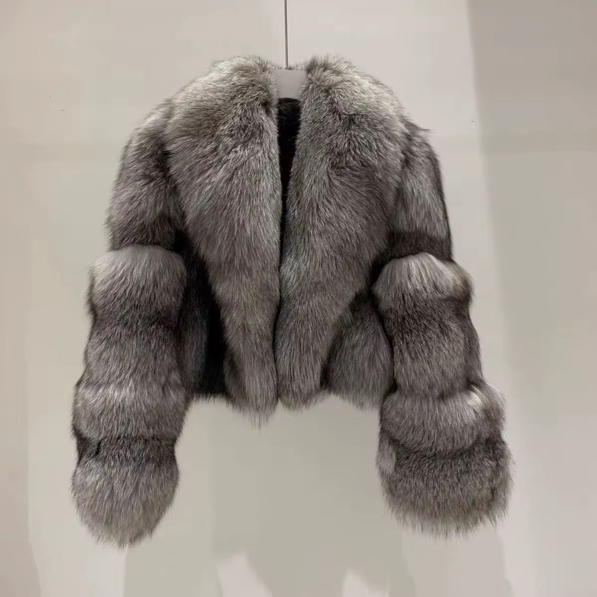 Il Notturno — Silver Fox Cropped Evening Jacket