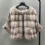 La Sera — Mink Cashmere Poncho