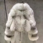 La Celestina — Frosted Silver Cropped Jacket