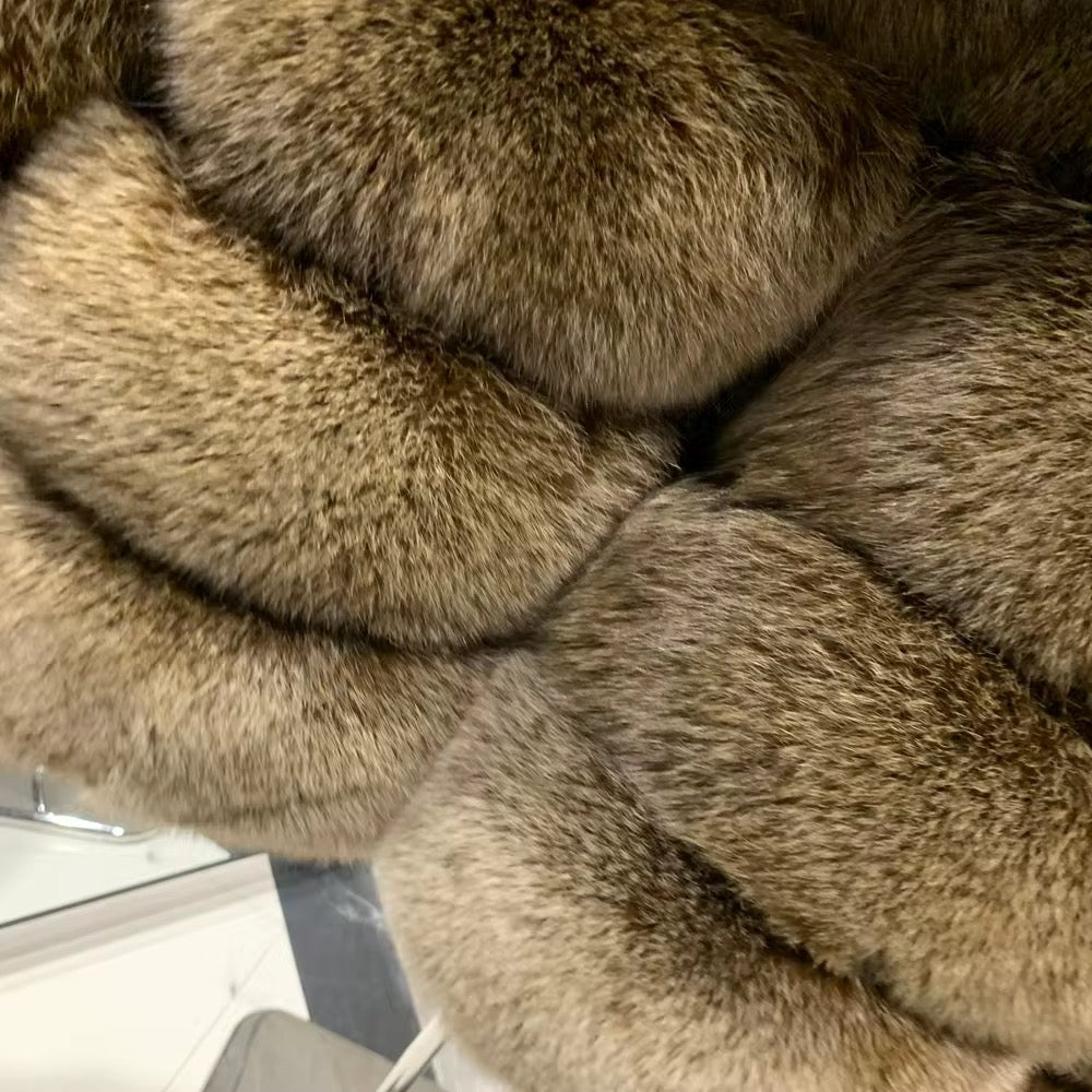 Le Châtenay — Hooded Sable Fox Jacket