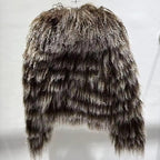 The Verona Noire — Fox & Shearling Fur Jacket