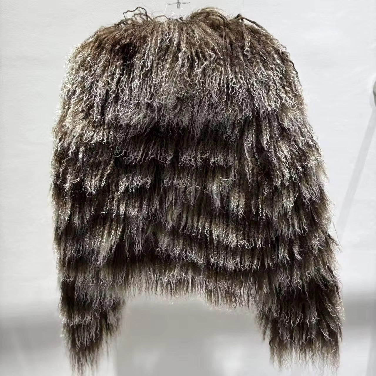 The Verona Noire — Fox & Shearling Fur Jacket