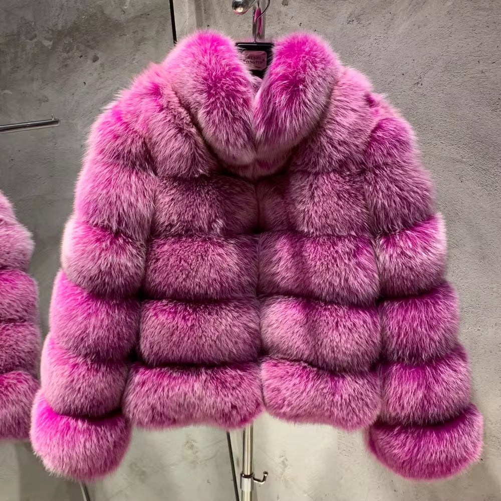 La Fuschienne — Fuchsia Fox Statement Coat
