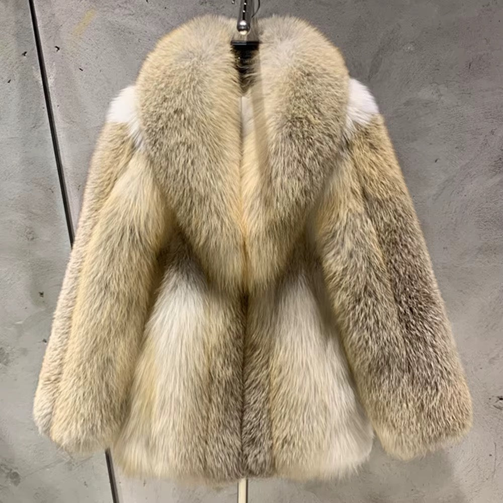 La Dorelle — Champagne Fox Mid Coat