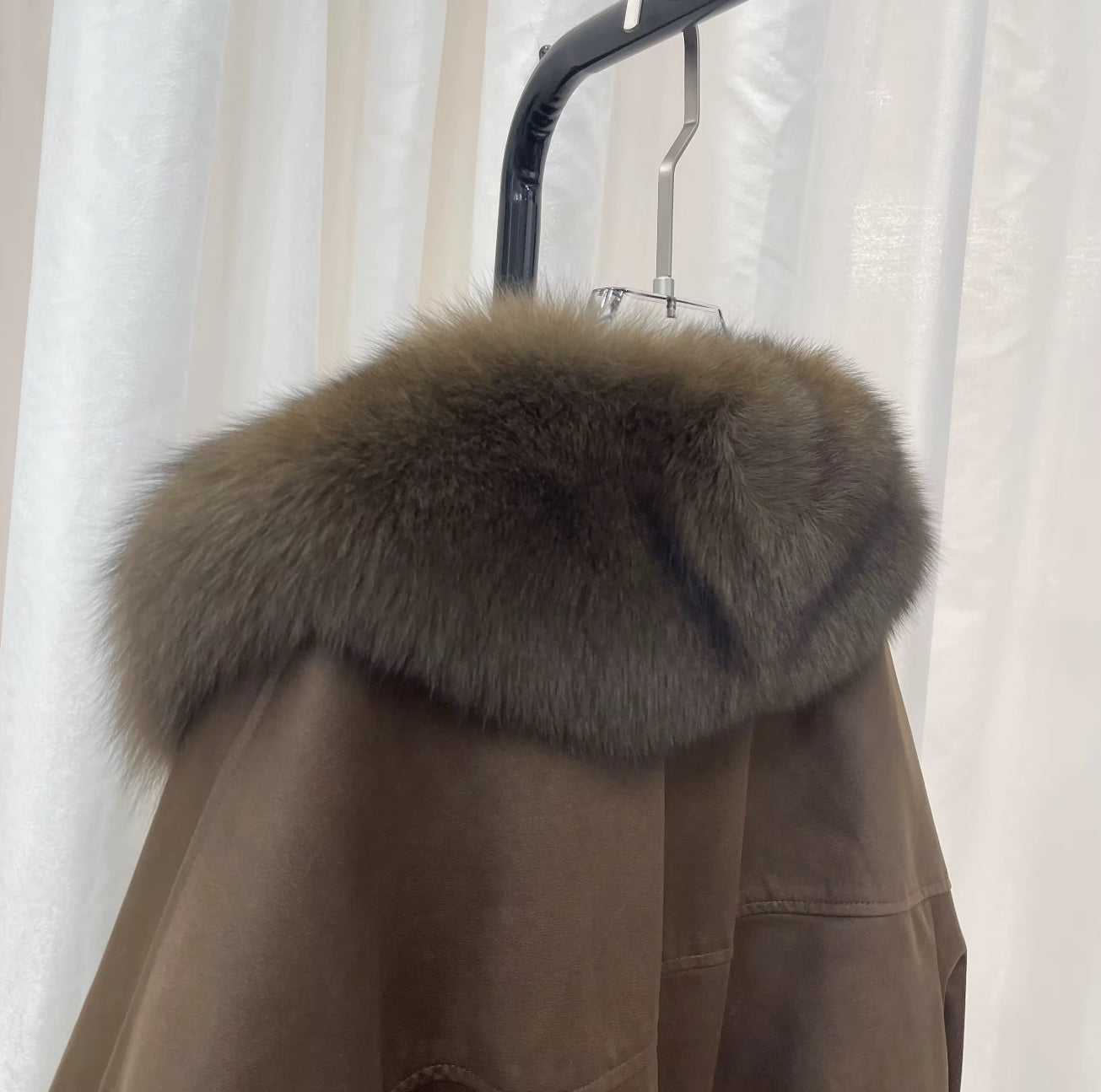 The Monte Atelier Bomber — Suede & Rabbit Fur Collar