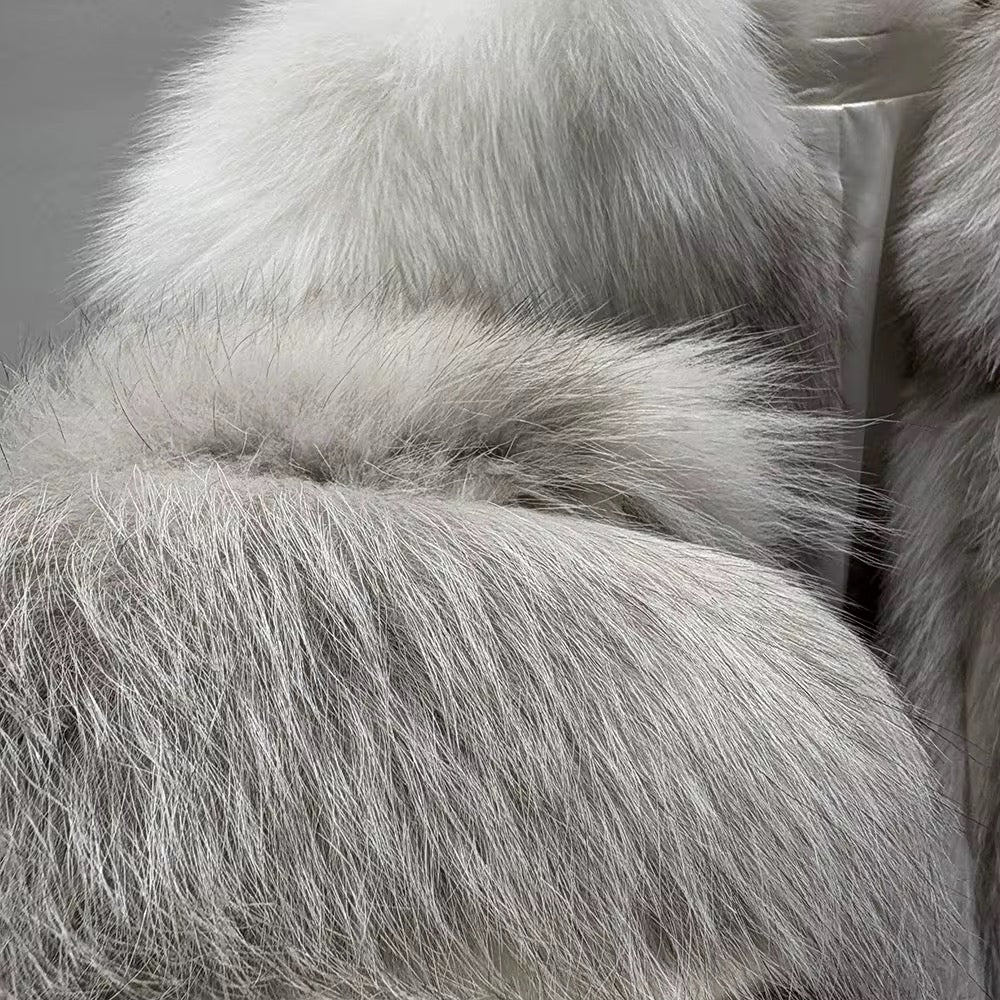 The Mondova Bellaré — Silver Fox Fur Coat
