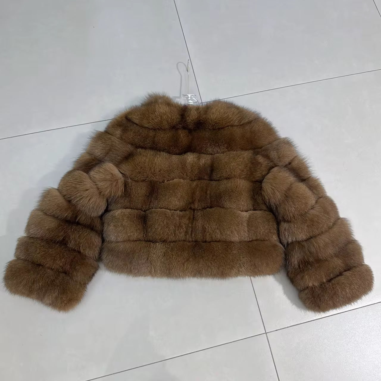 La Aurelia — Golden Fox Cropped Luxury Jacket