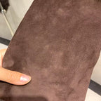 The Liorane — Espresso Suede & Mongolian Shearling Coat