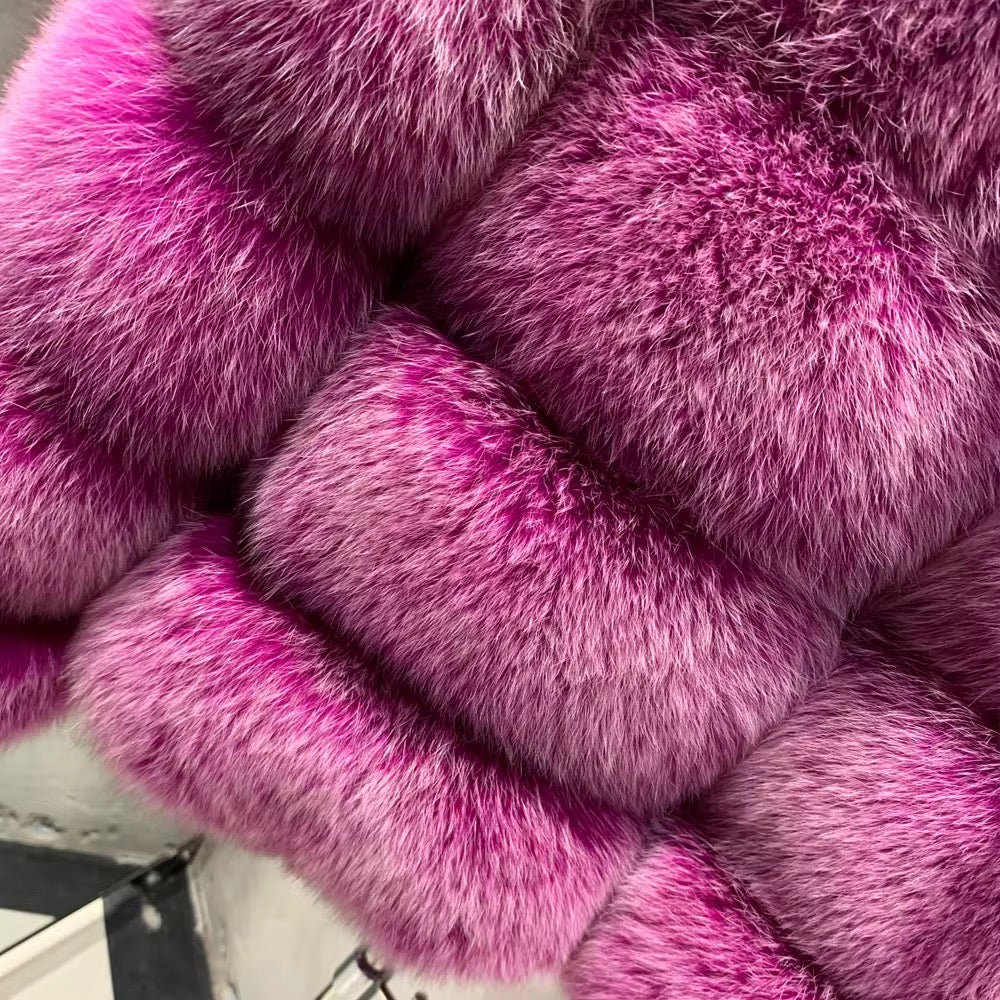 La Fuschienne — Fuchsia Fox Statement Coat
