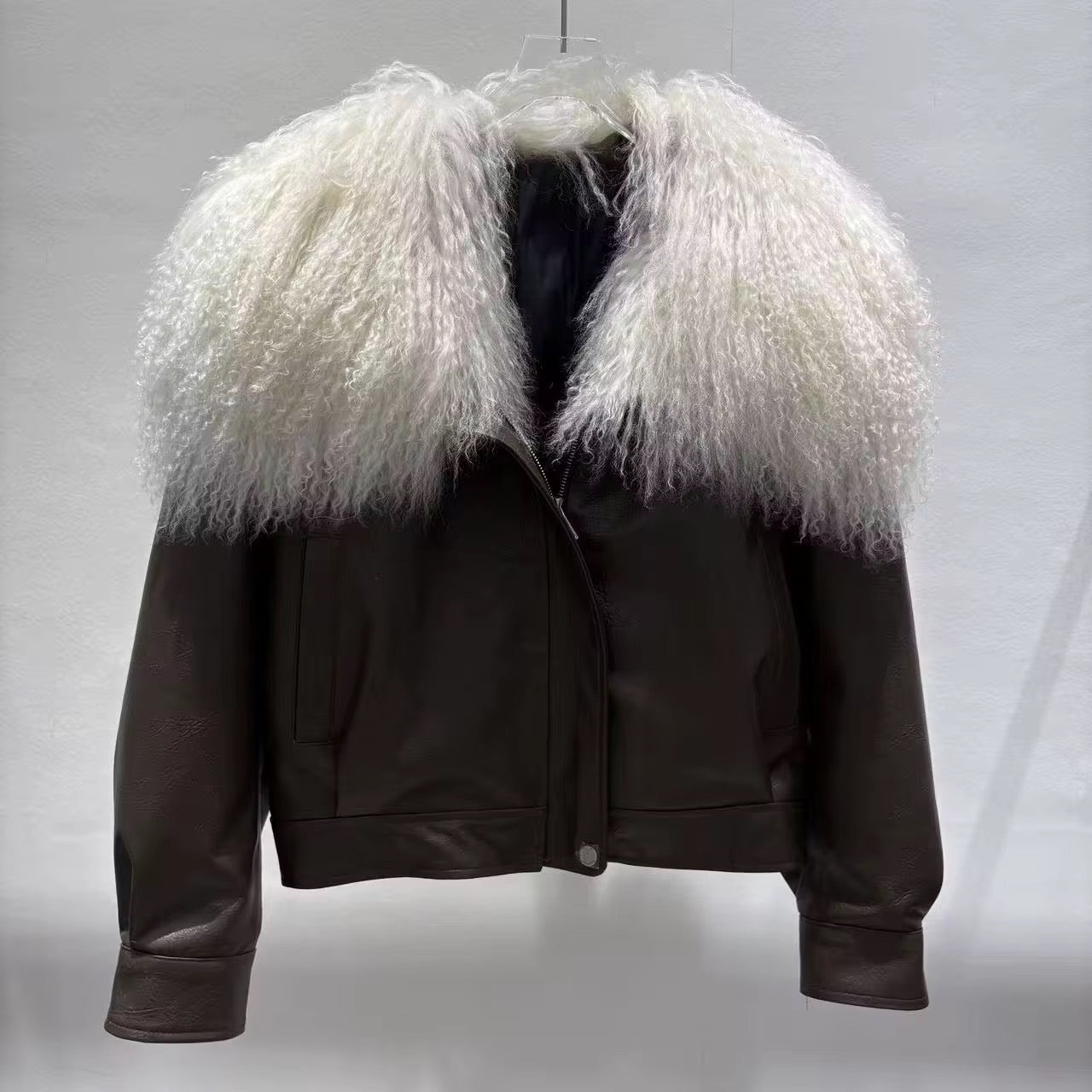 La Montagna — Ivory Shearling Jacket