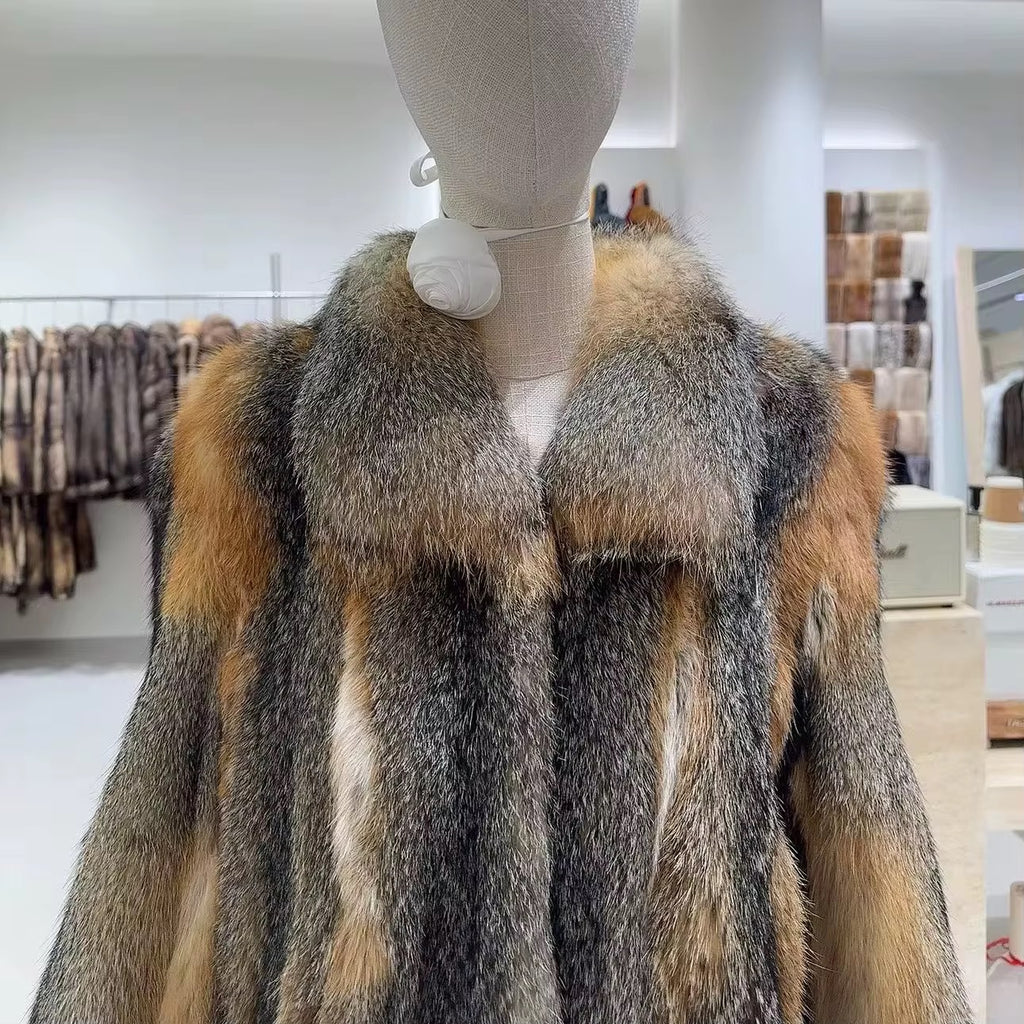 The Mondova Royale — Silver Fox Fur Coat