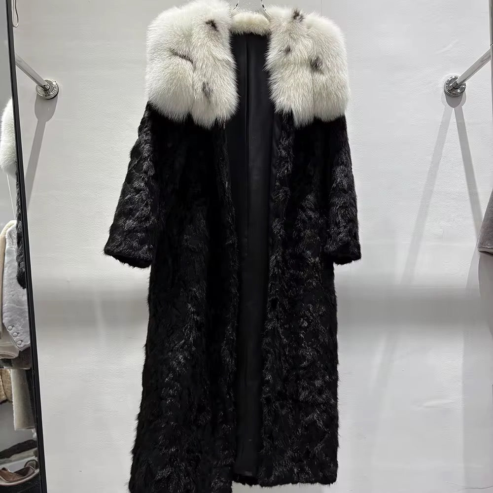 La Notte — Black Mink Full-Length Coat