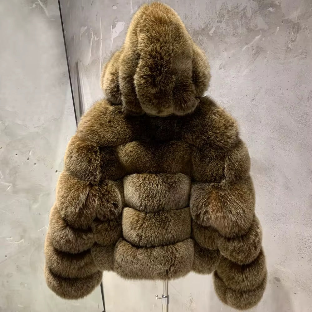 Le Châtenay — Hooded Sable Fox Jacket