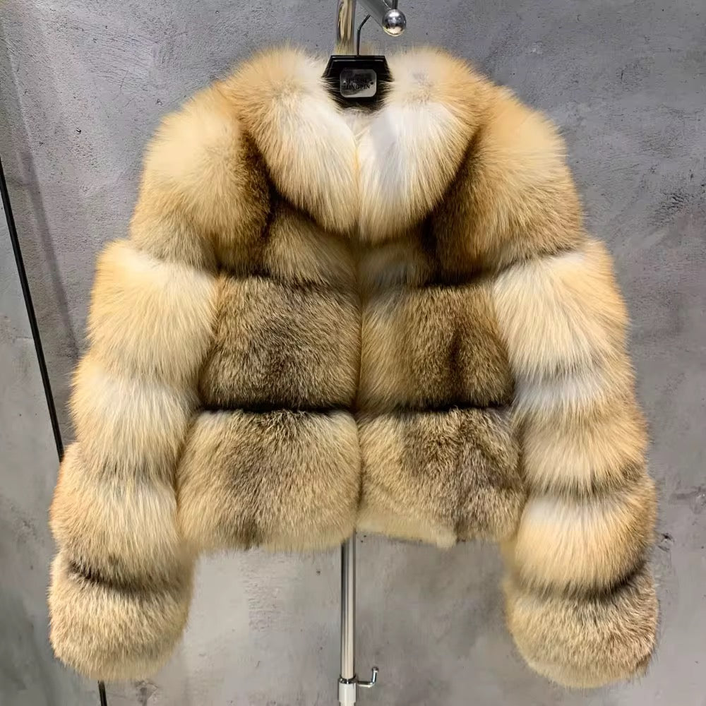 Le Marselet — Golden Fox Cropped Jacket