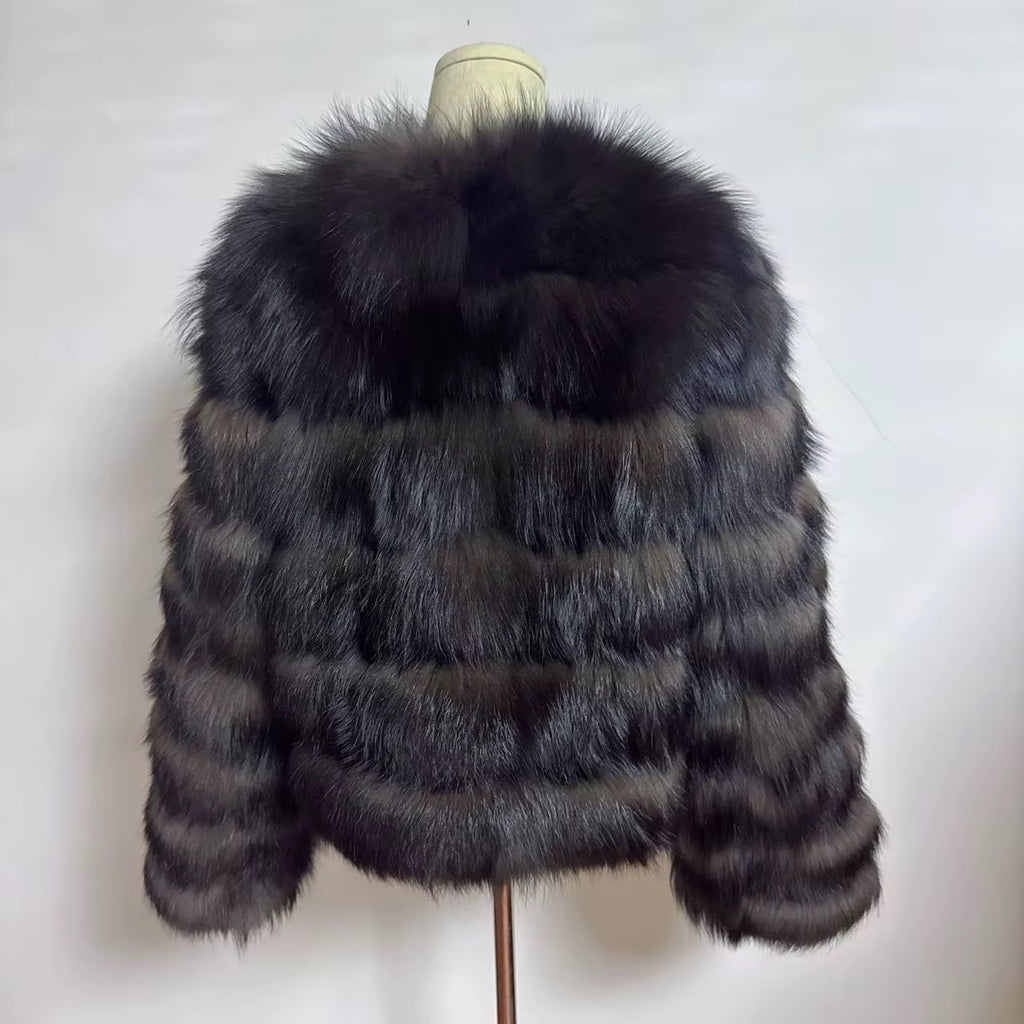 La Notturna — Black Fox Evening Coat