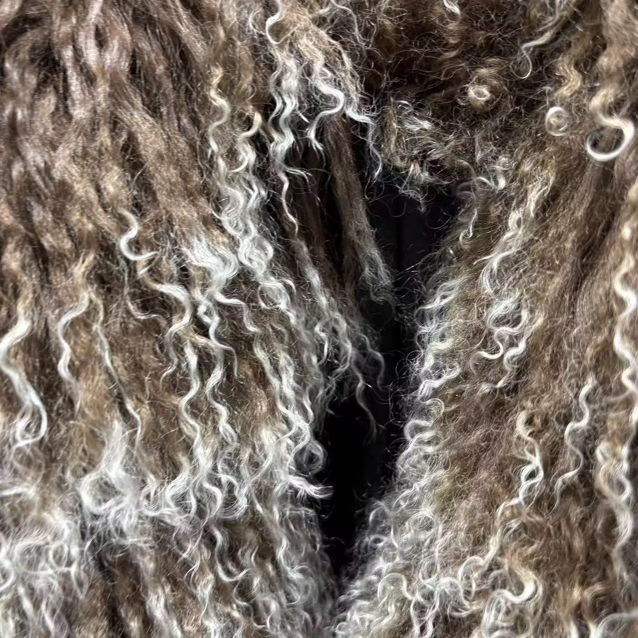 The Verona Noire — Fox & Shearling Fur Jacket