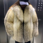 La Dorelle — Champagne Fox Mid Coat