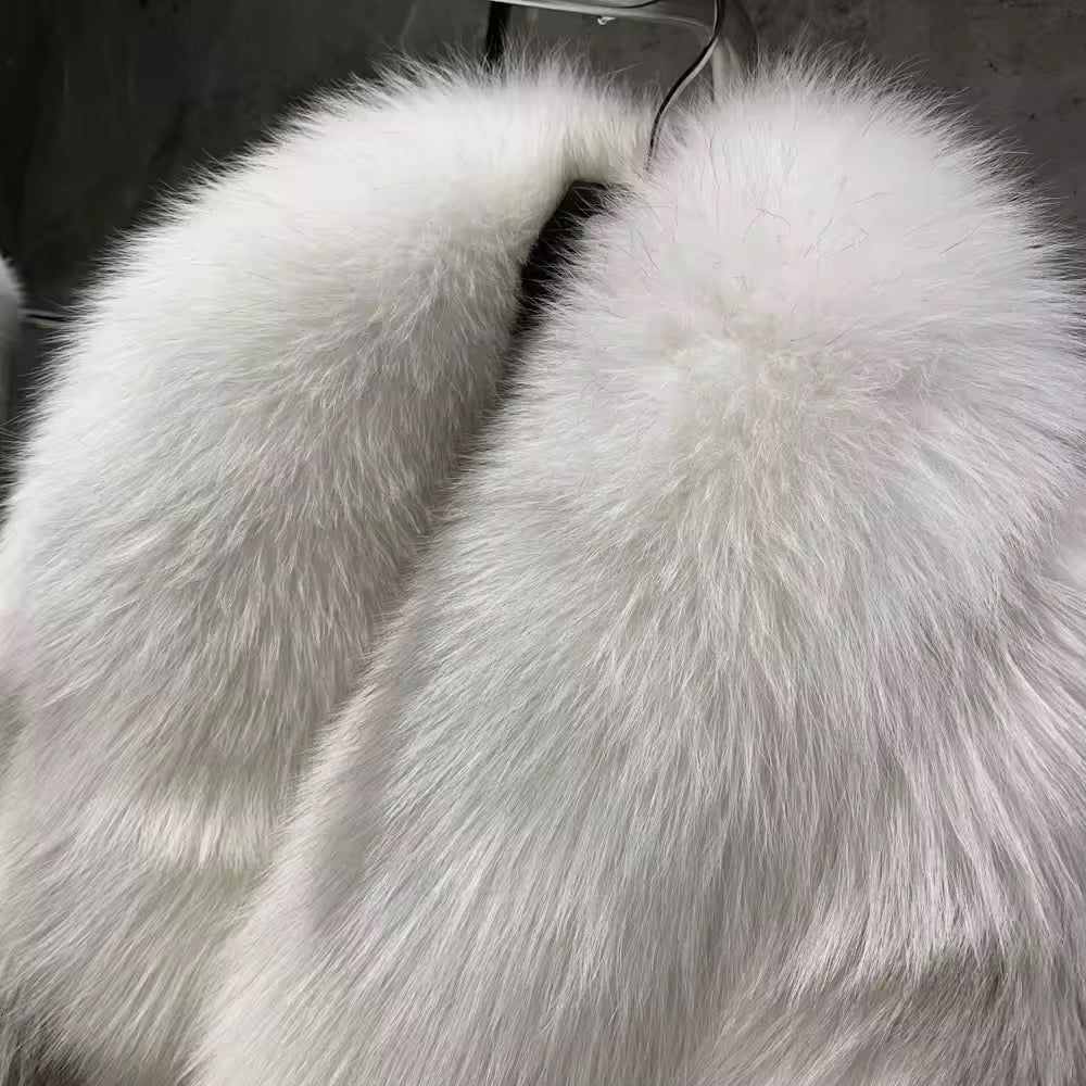 La Celestina — Frosted Silver Cropped Jacket