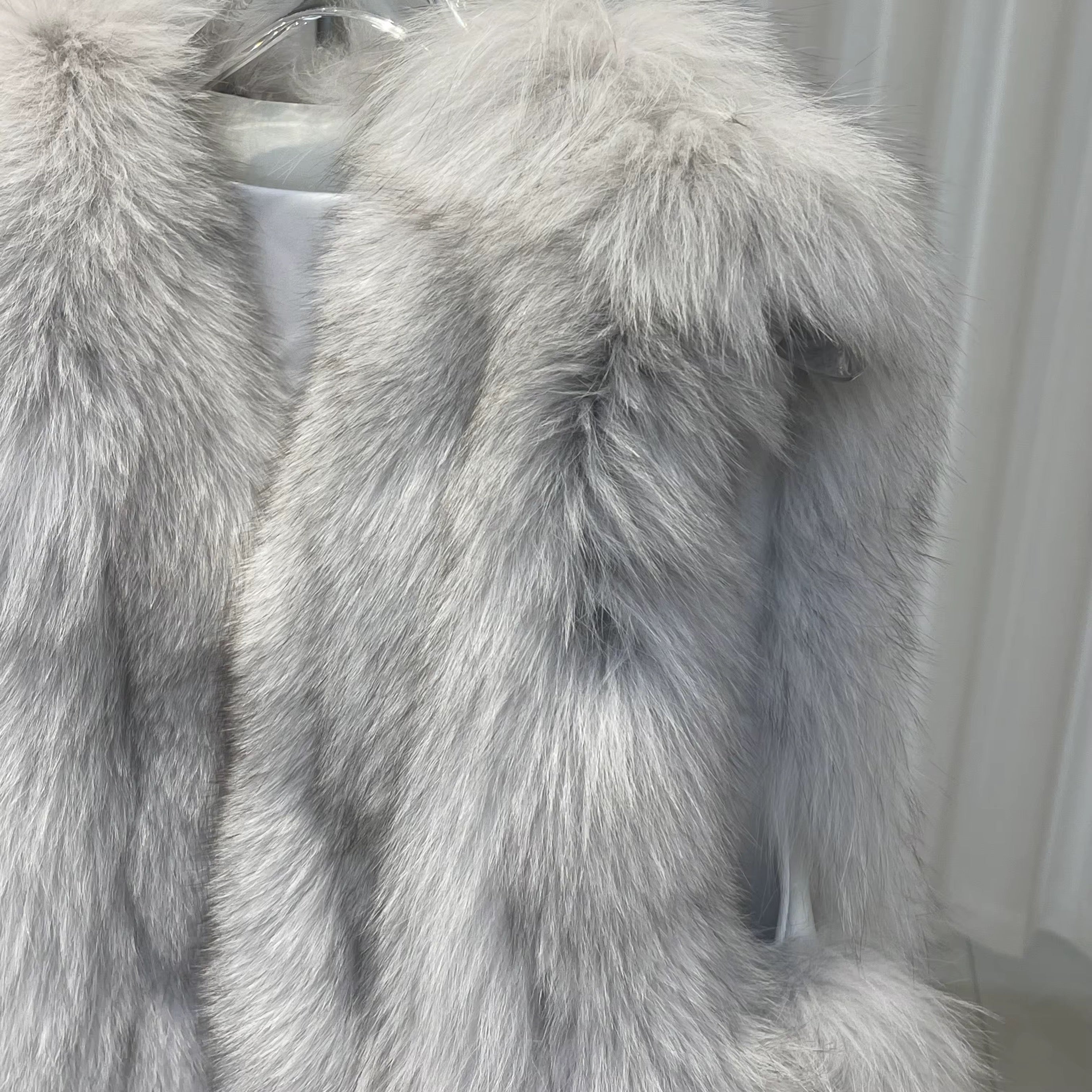 La Neve — Silver Fox Short Coat