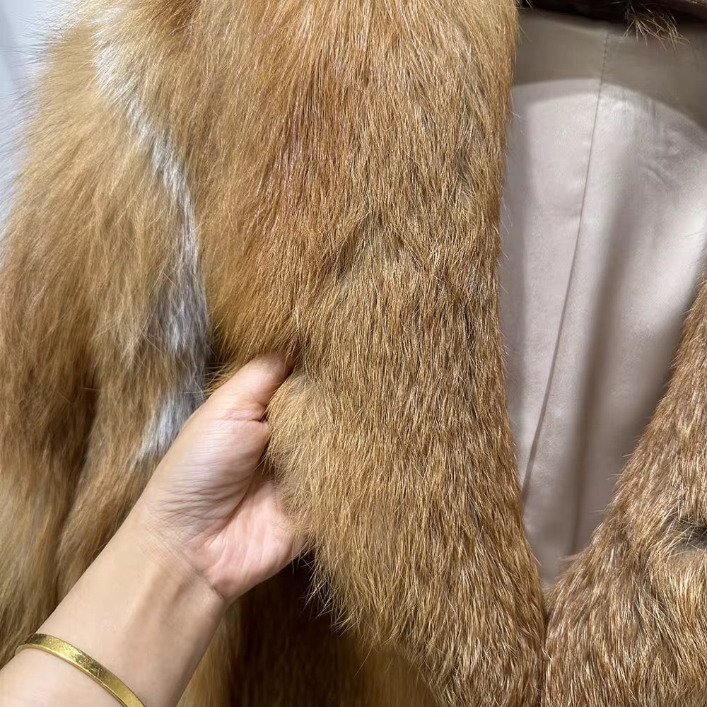 The Marcellé — Golden Fox Fur Coat
