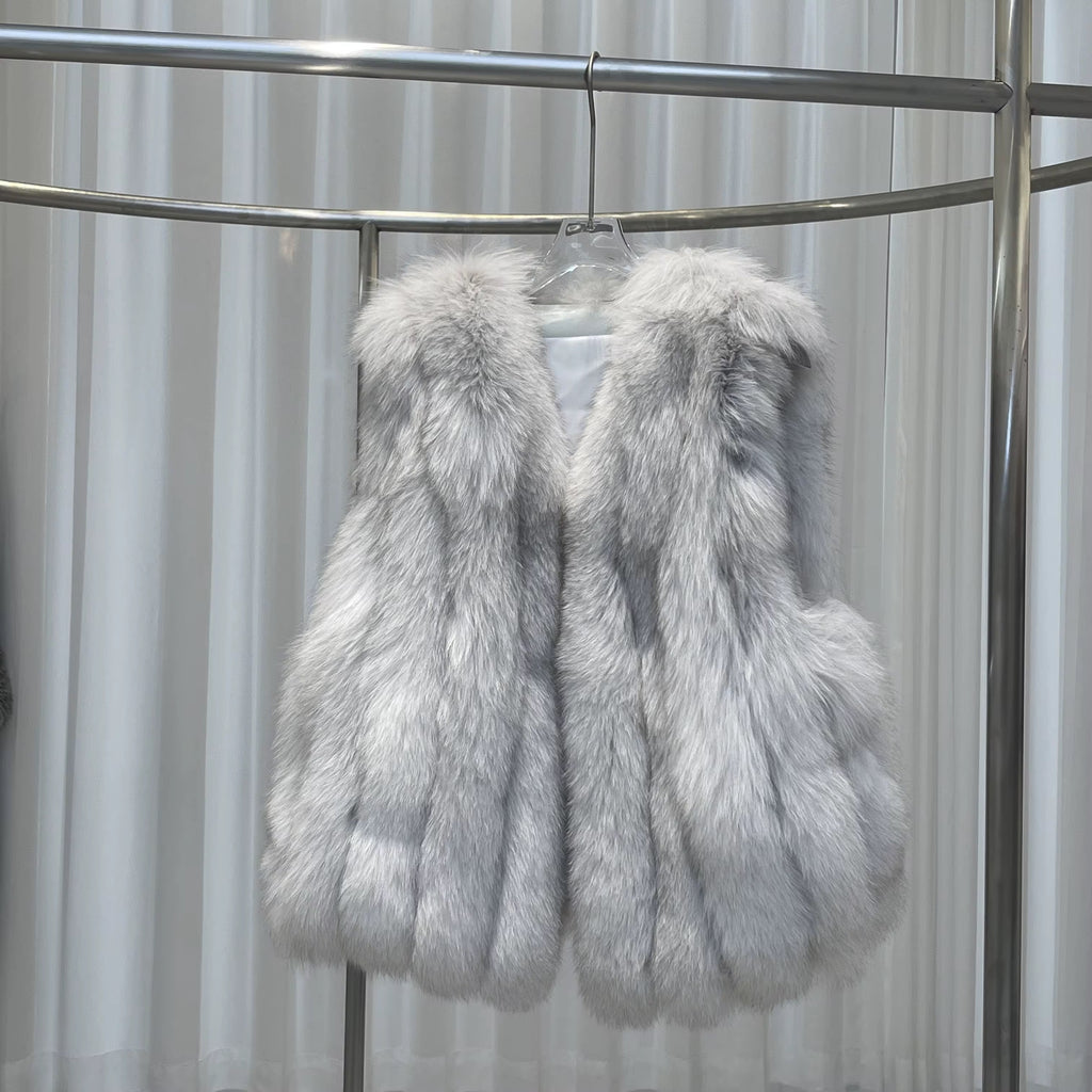La Neve — Silver Fox Short Coat