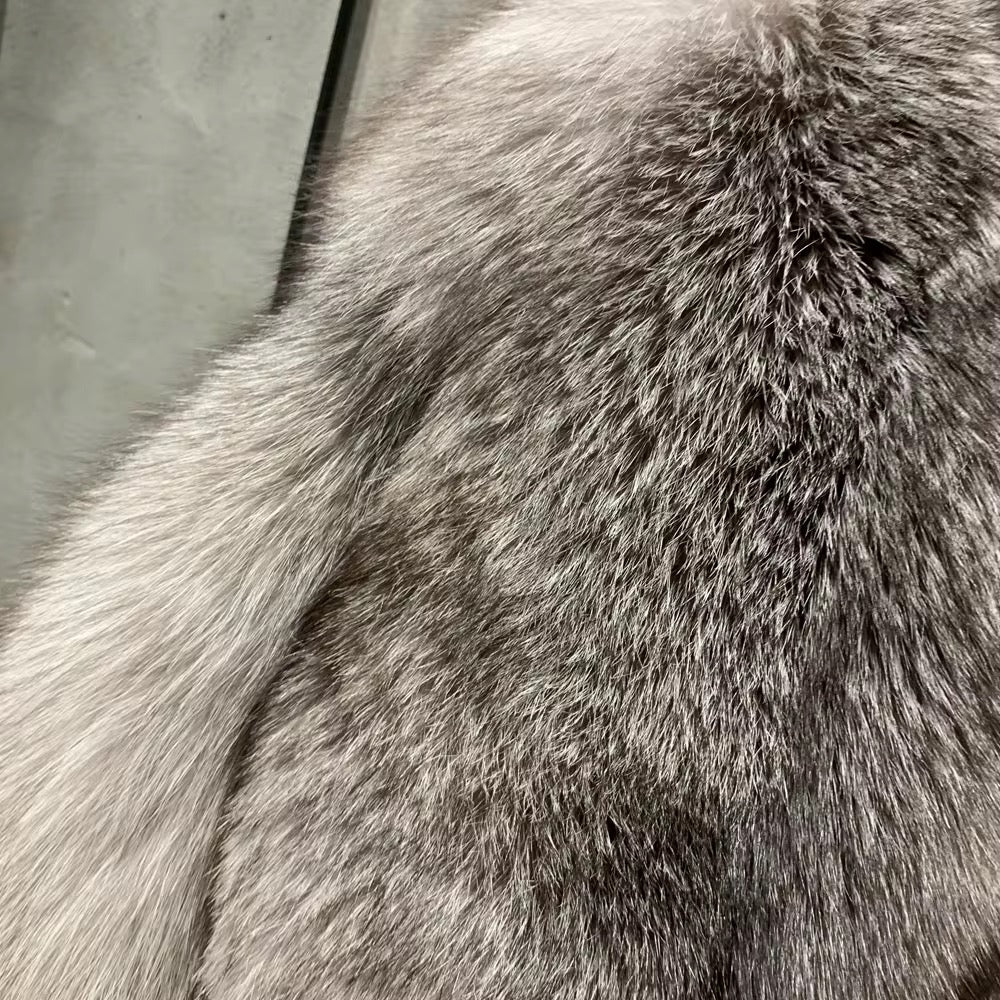 Il Nobile — Silver Fox Cropped Luxury Jacket