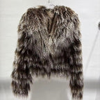 The Verona Noire — Fox & Shearling Fur Jacket