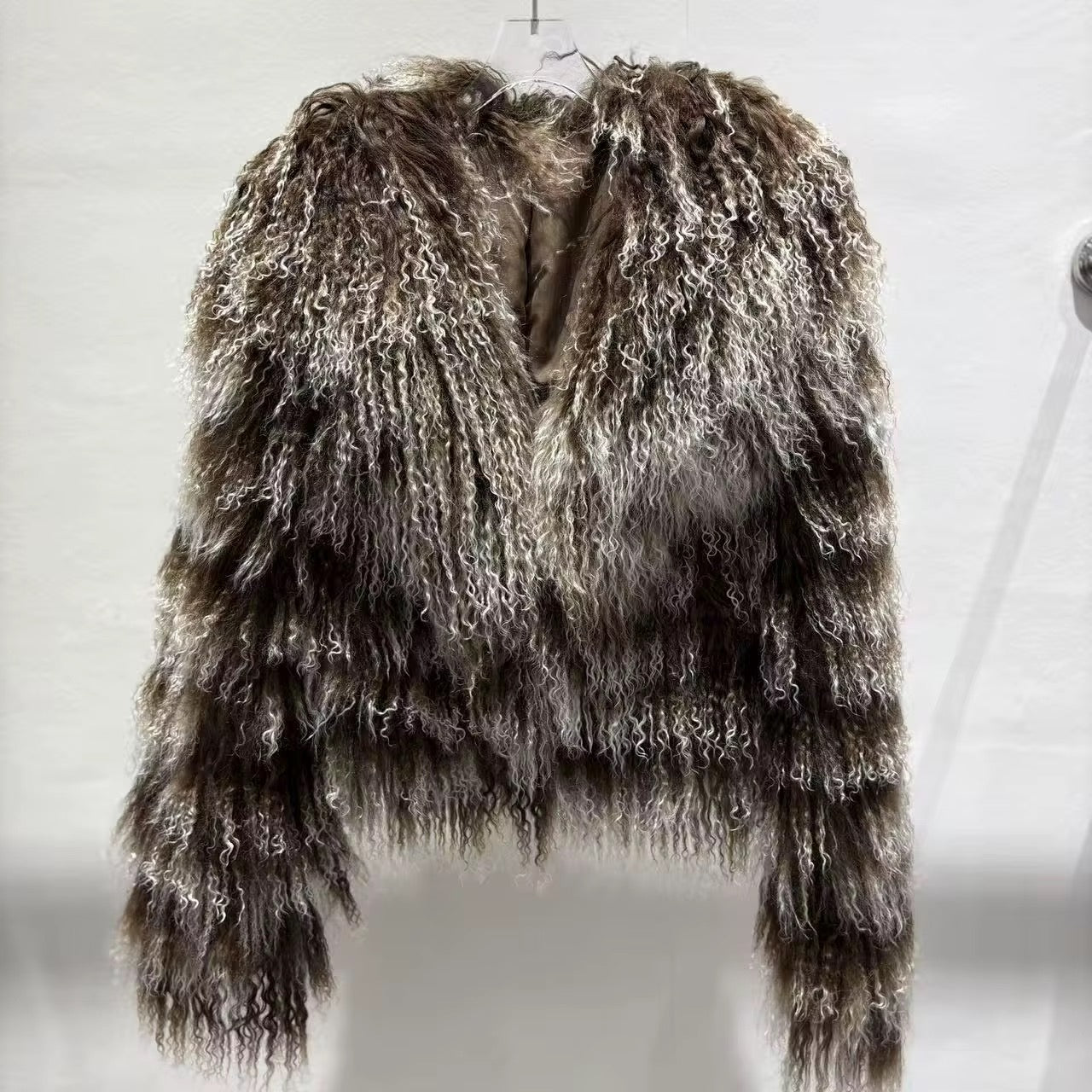 The Verona Noire — Fox & Shearling Fur Jacket