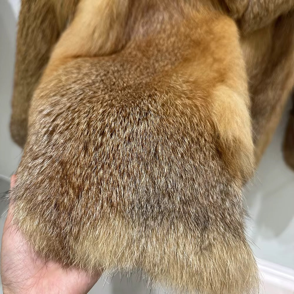 The Marcellé — Golden Fox Fur Coat