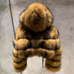 The Vionne — Amber Shadow Fox Hooded Jacket