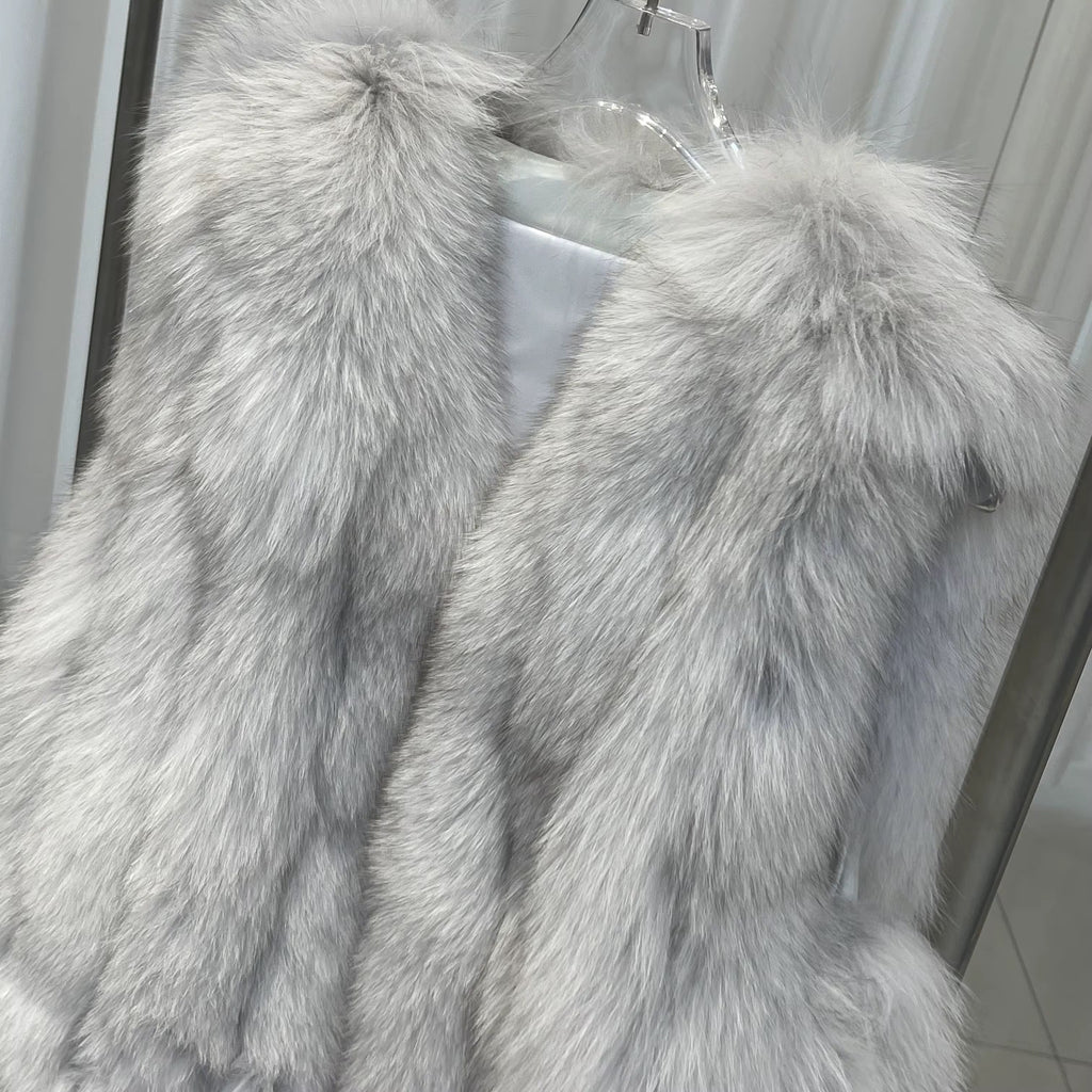 La Neve — Silver Fox Short Coat