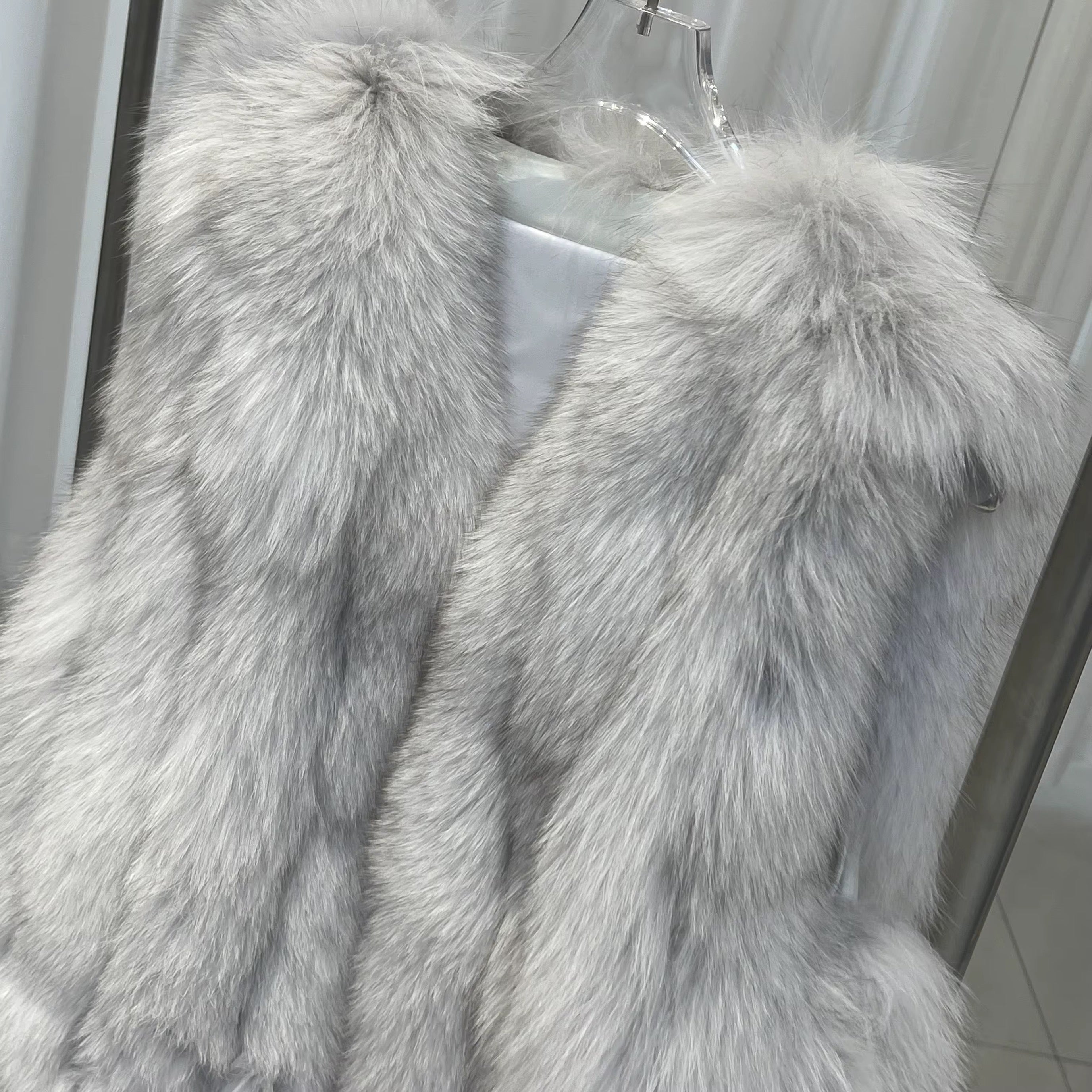 La Neve — Silver Fox Short Coat