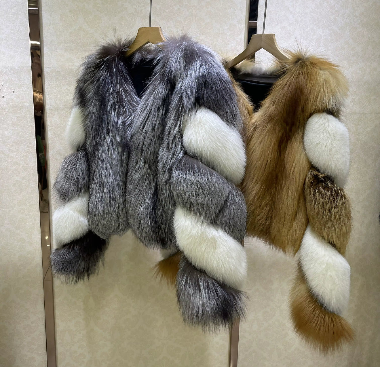 The Mondova Duet Collection — Dual Fox Fur Jackets