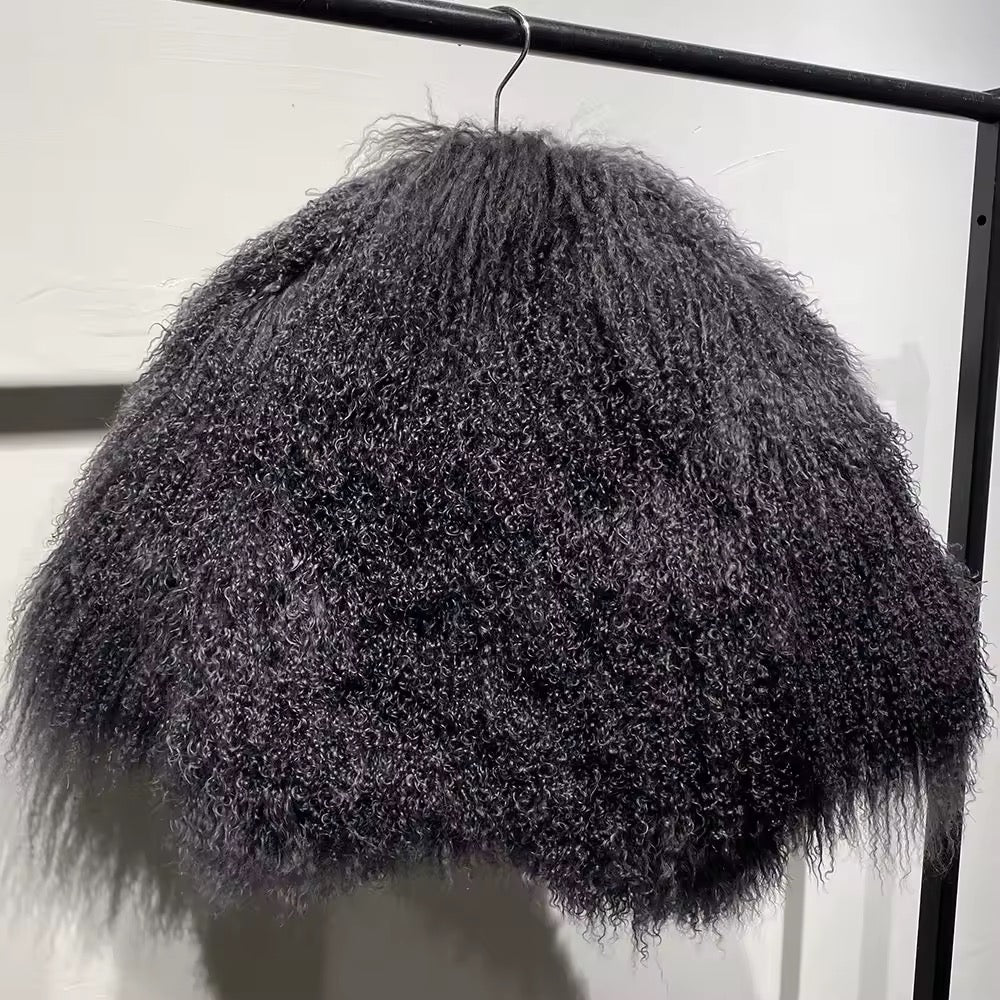 The Ravanne — Obsidian Mongolian Shearling Coat