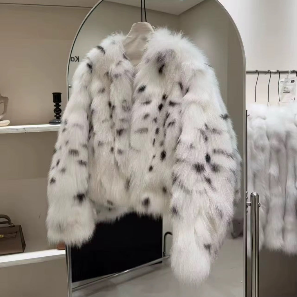 The Valen Lynx — Snow Lynx Fox Fur Jacket