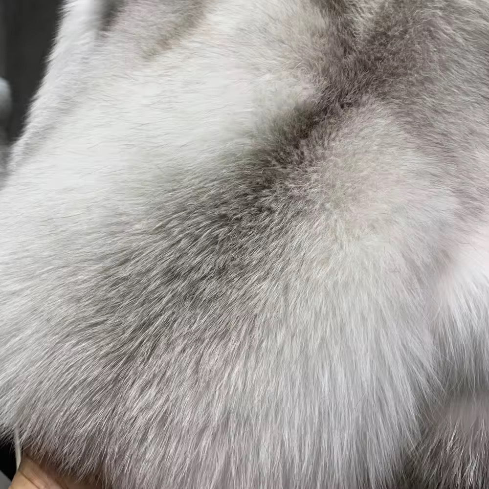 La Celestina — Frosted Silver Cropped Jacket