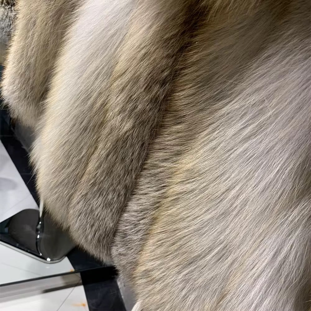 La Dorelle — Champagne Fox Mid Coat