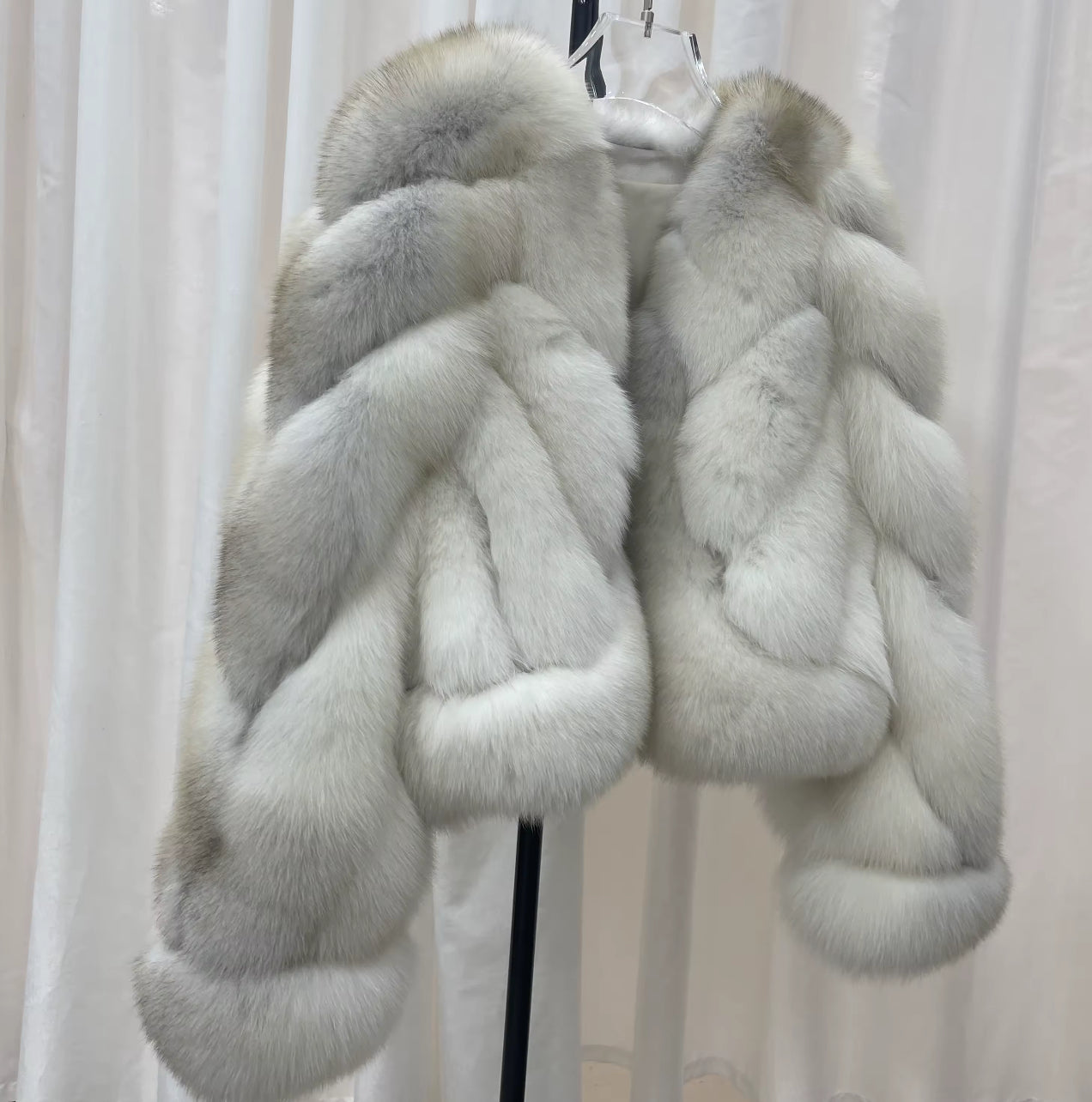The Bianca Ciel — Silver-White Fox Fur Coat