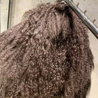 The Noirelle — Deep Espresso Mongolian Shearling Coat