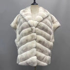 The Aurelline — Ivory Rex Rabbit Fur Vest