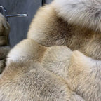 Le Dorval — Champagne Fox Cropped Coat