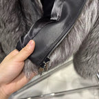 La Mérivelle — Silver Fox Fur Jacket