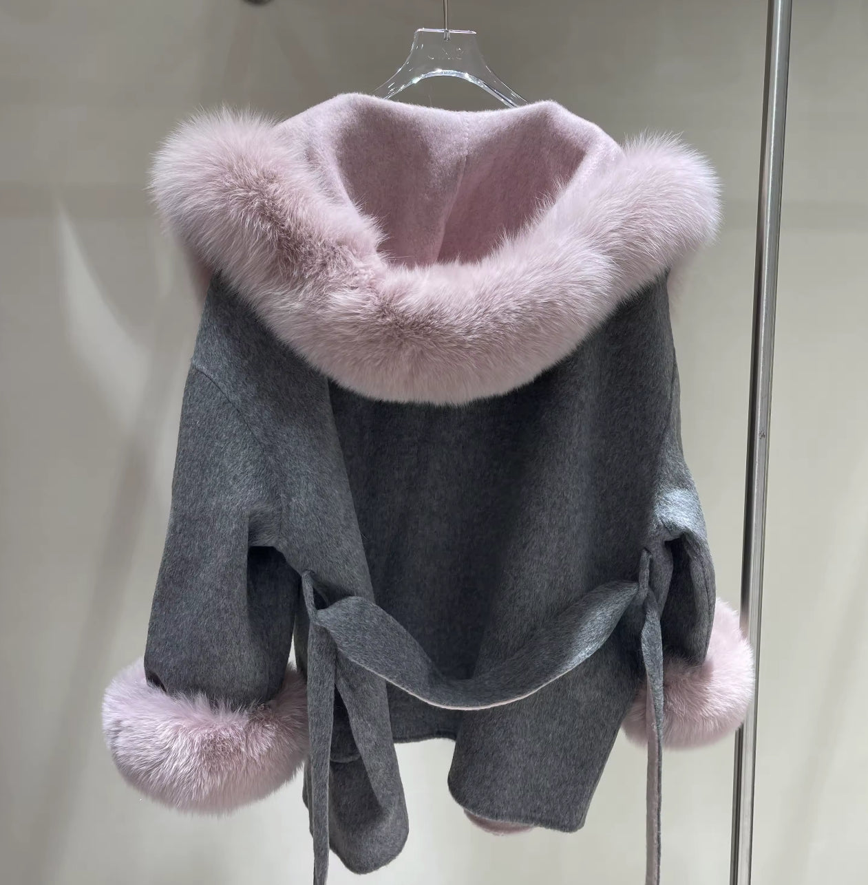 The Roselle Atelier Coat — Wool & Fox Trim