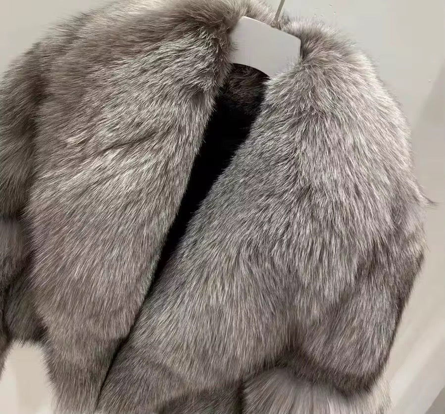 Il Notturno — Silver Fox Cropped Evening Jacket