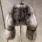 Il Nobile — Silver Fox Cropped Luxury Jacket
