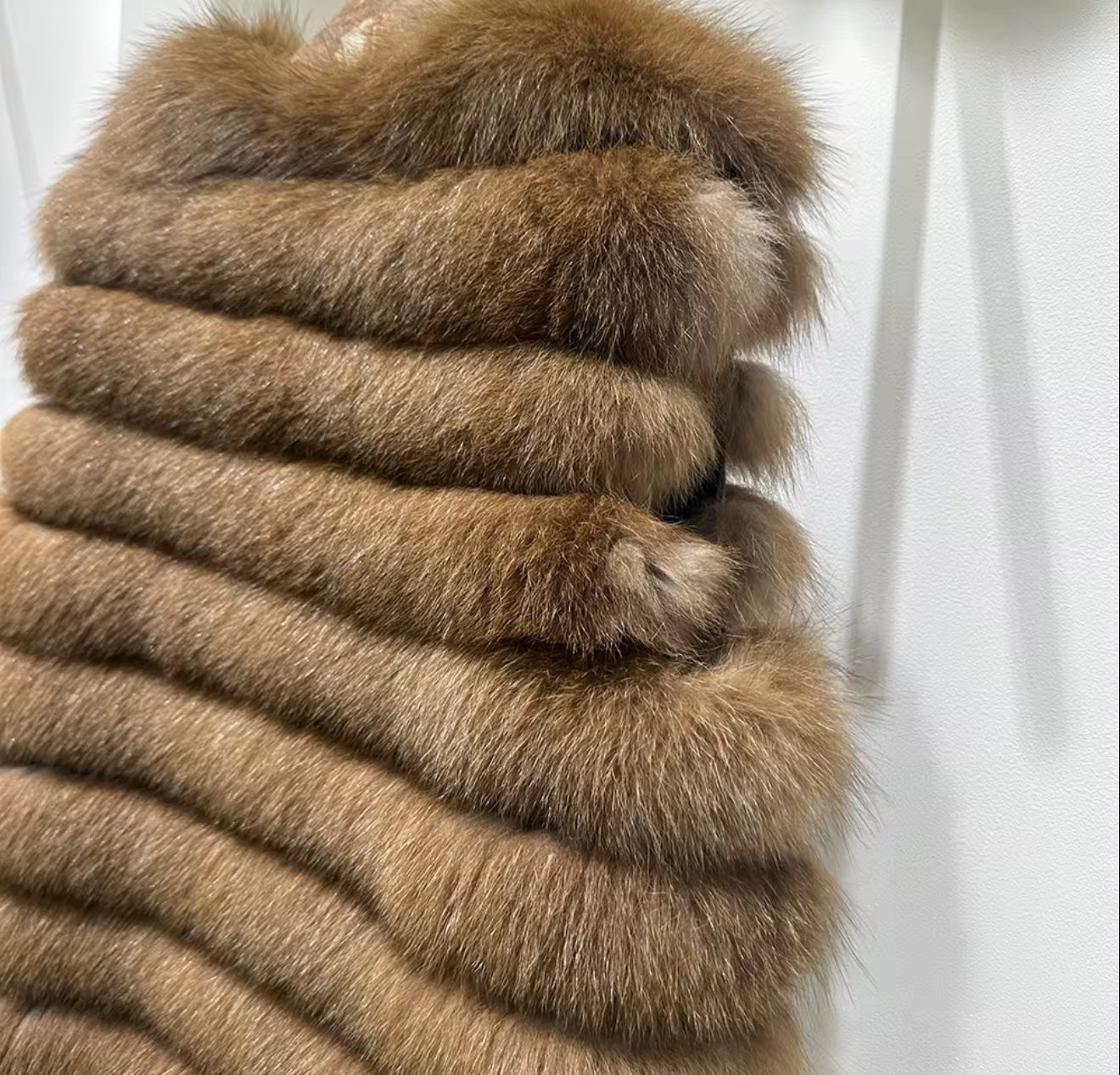 The Ravena — Espresso Fox Fur Vest